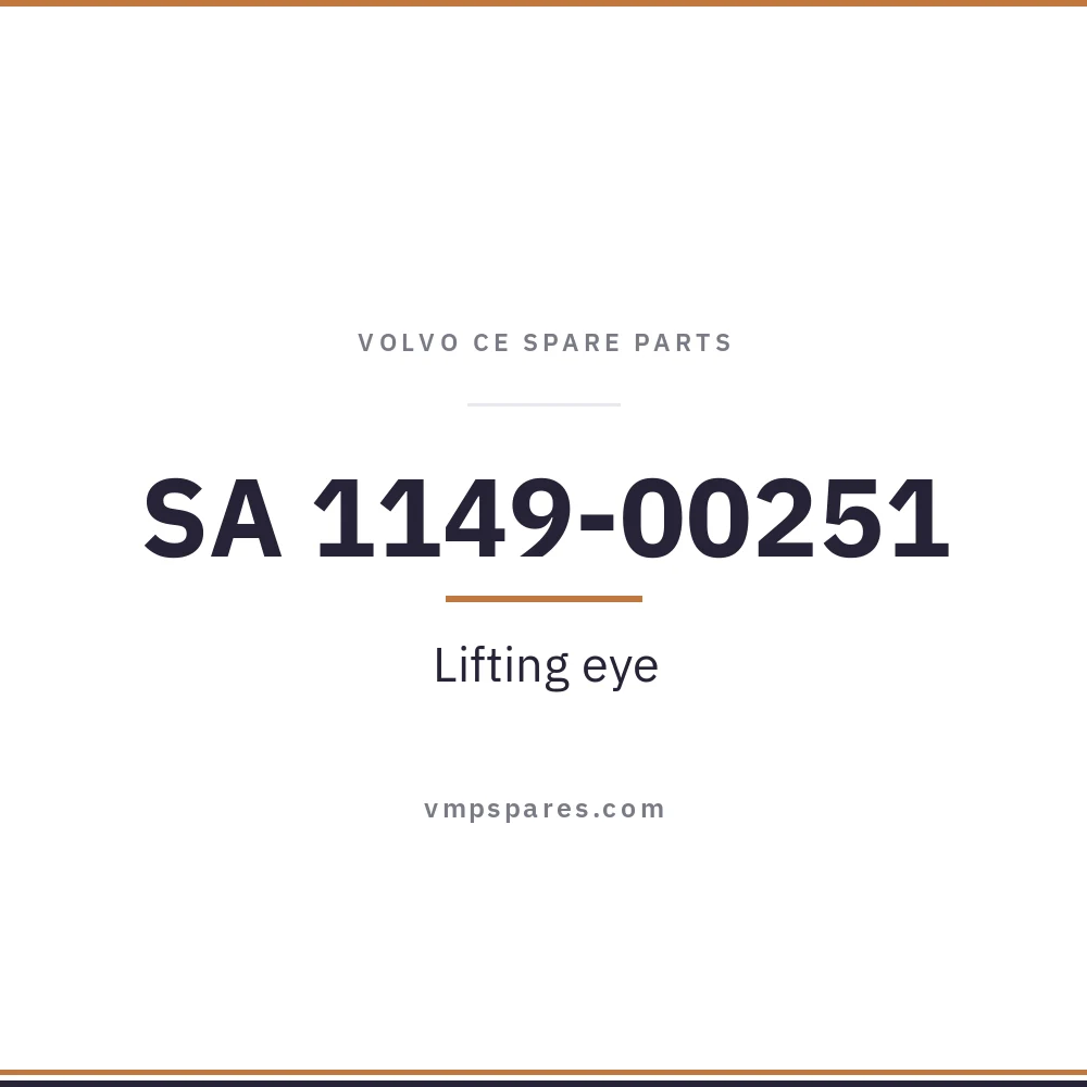 SA 1149-00251 – Lifting eye
