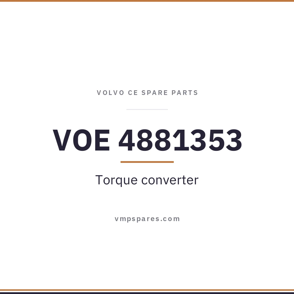 VOE 4881353 – Torque converter