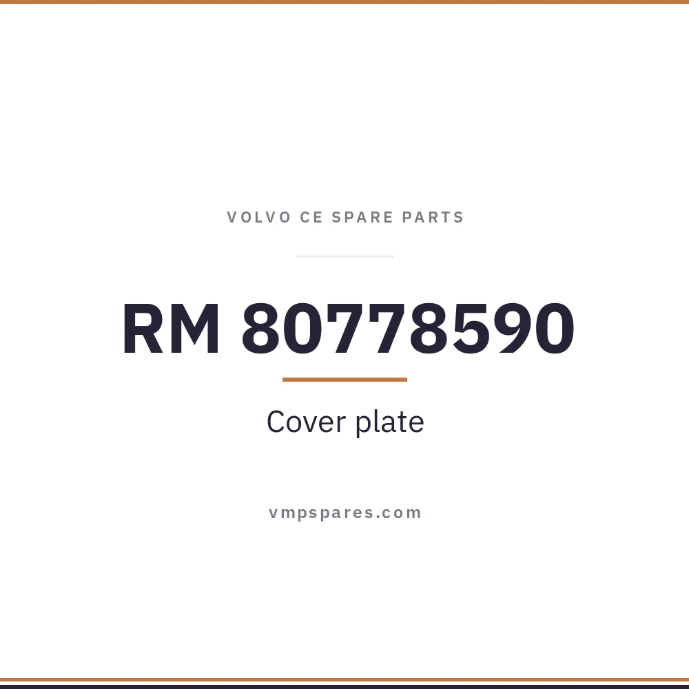 RM 80778590 – Cover plate