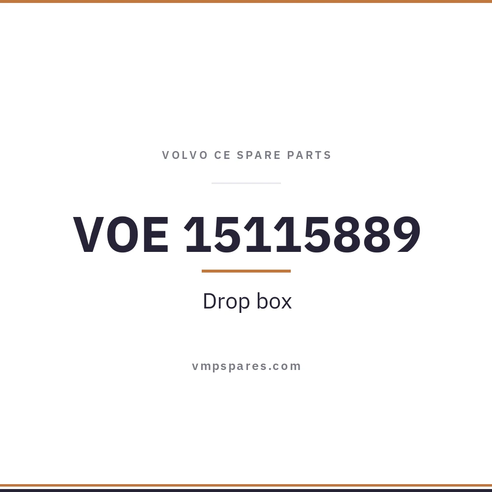 VOE 15115889 – Drop box