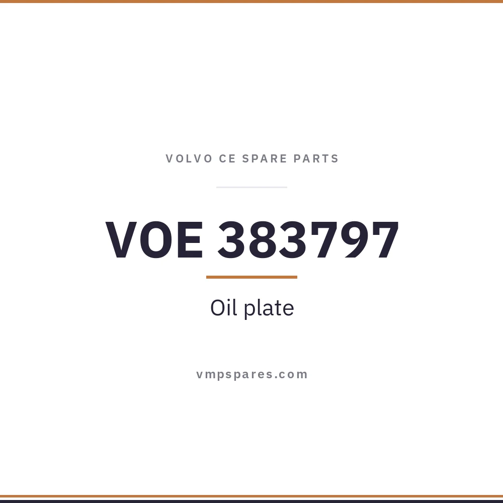 VOE 383797 – Oil plate