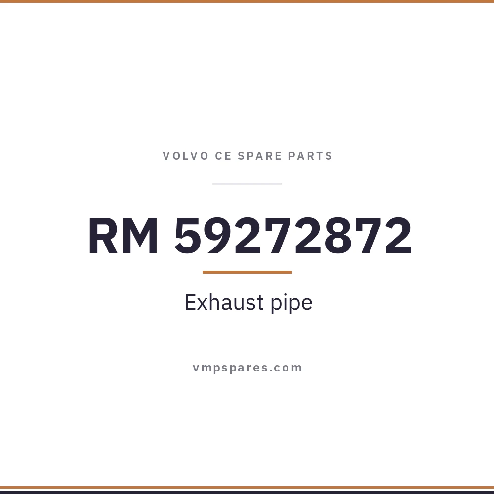 RM 59272872 – Exhaust pipe