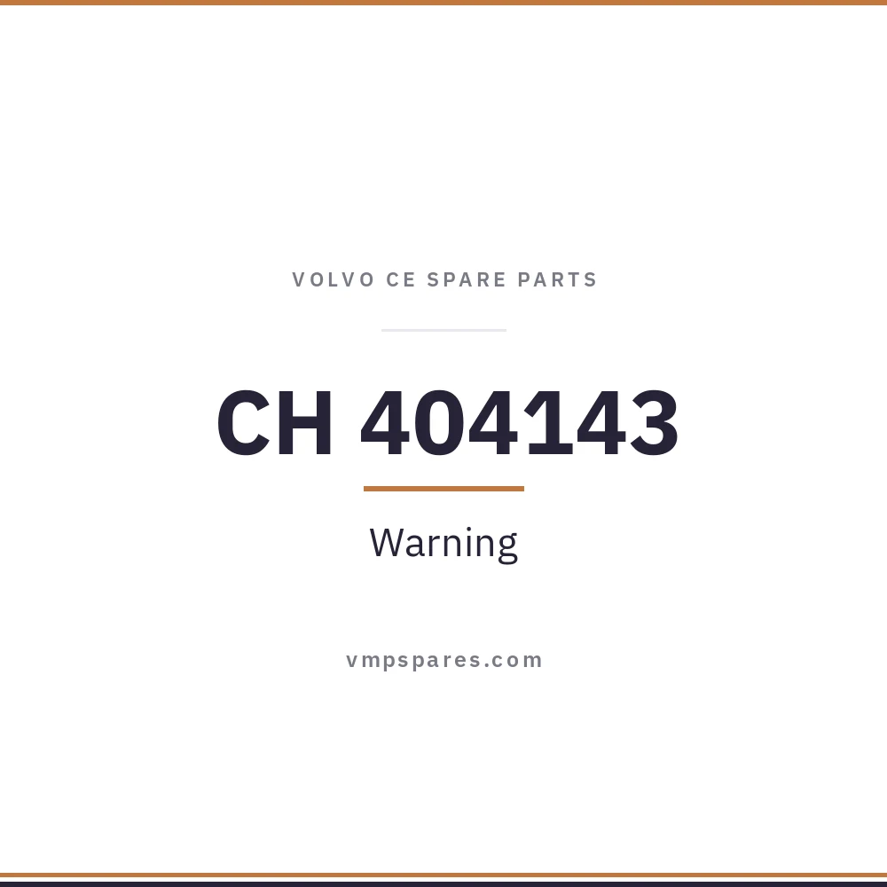 CH 404143 – Warning