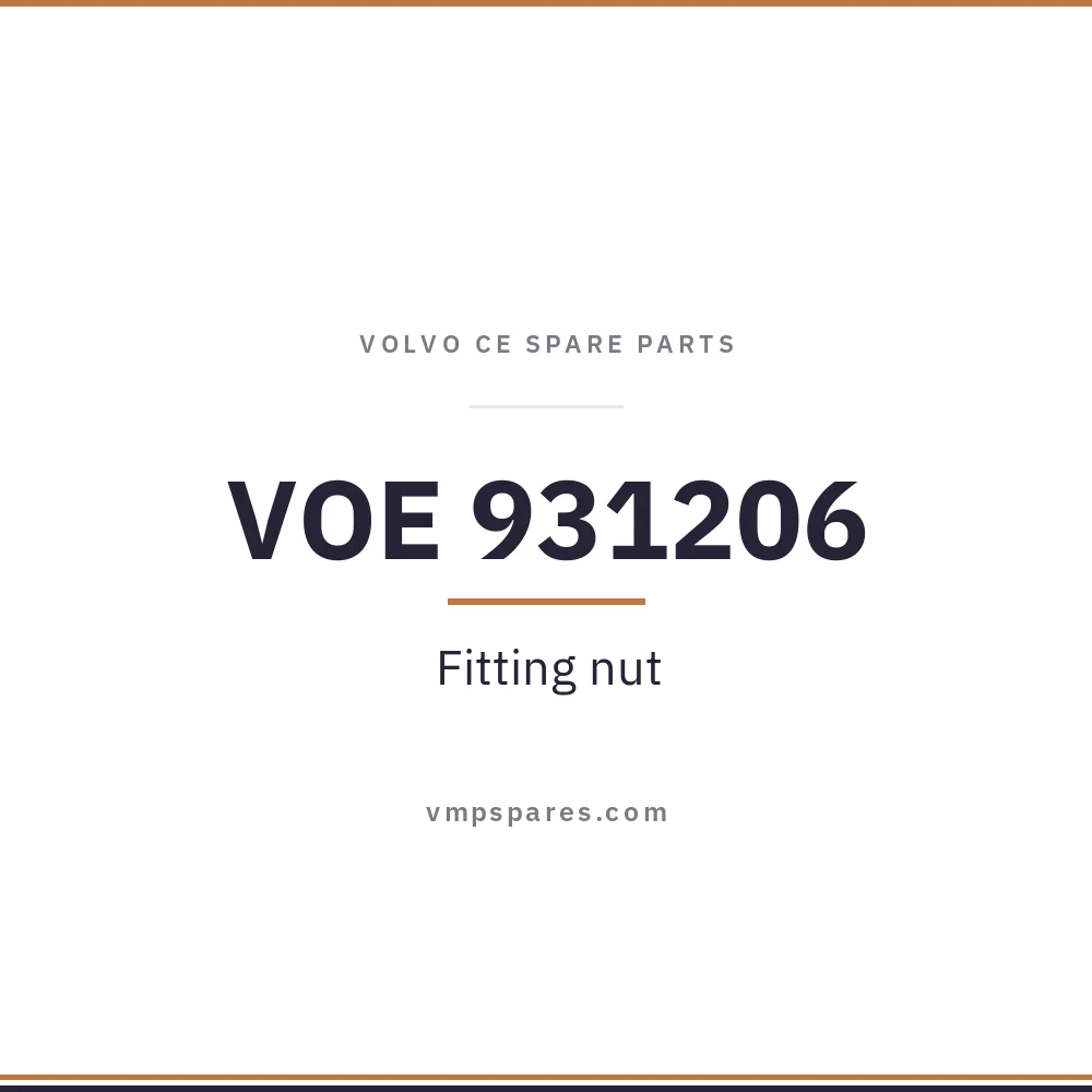 VOE 931206 – Fitting nut