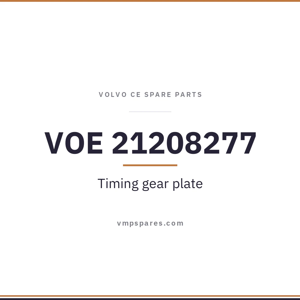 VOE 21208277 – Timing gear plate