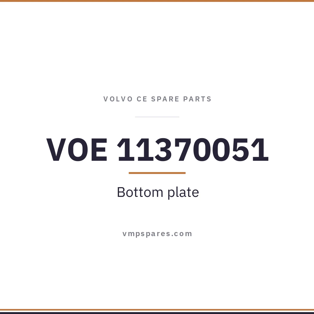 VOE 11370051 – Bottom plate