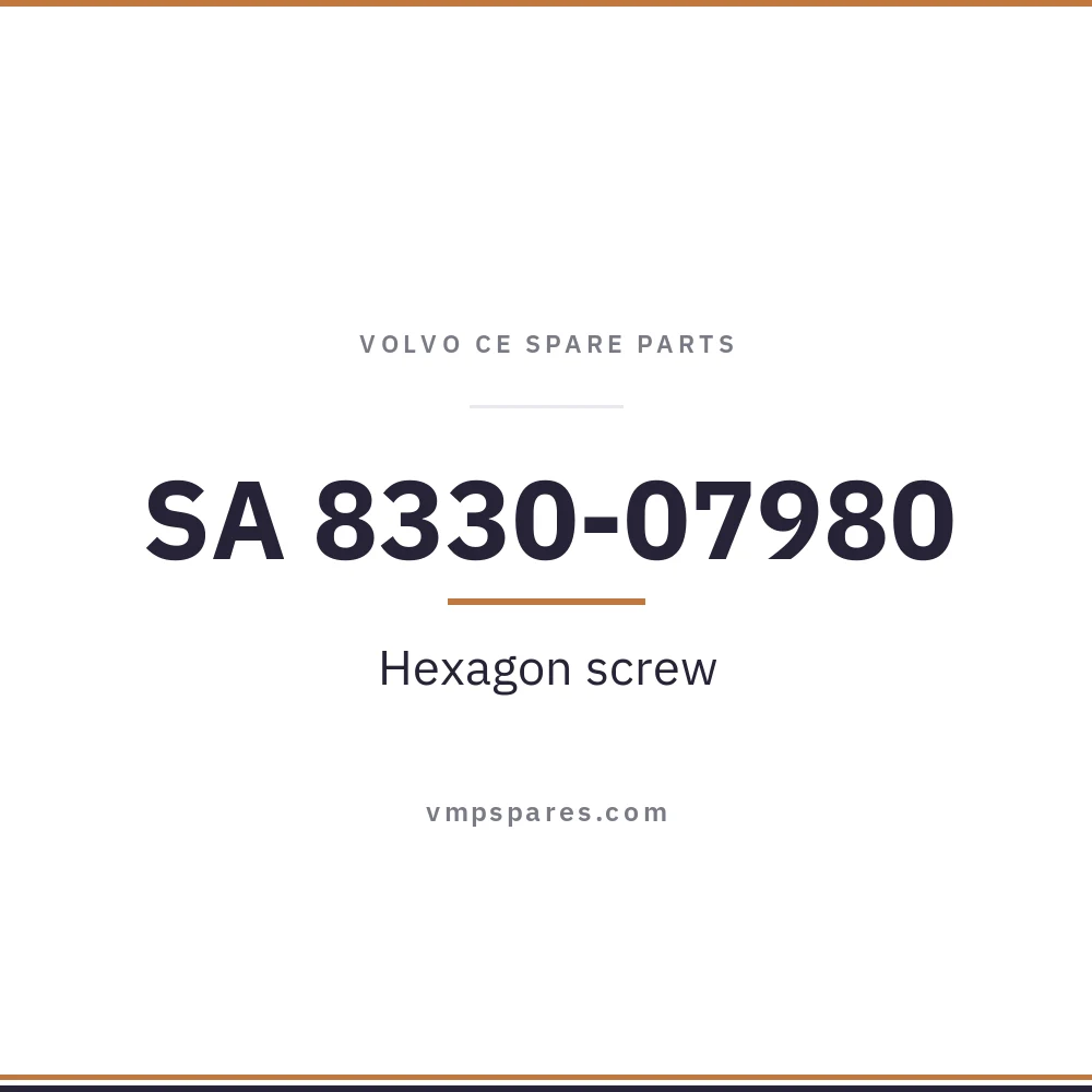 SA 8330-07980 – Hexagon screw