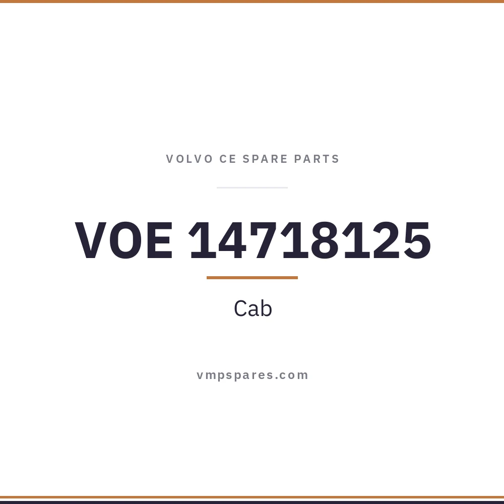 VOE 14718125 – Cab