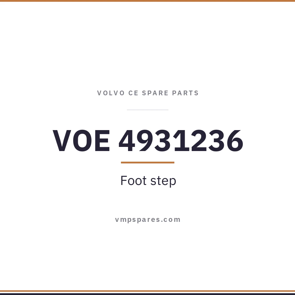 VOE 4931236 – Foot step