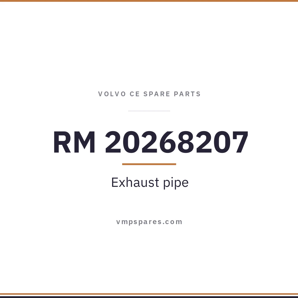 RM 20268207 – Exhaust pipe