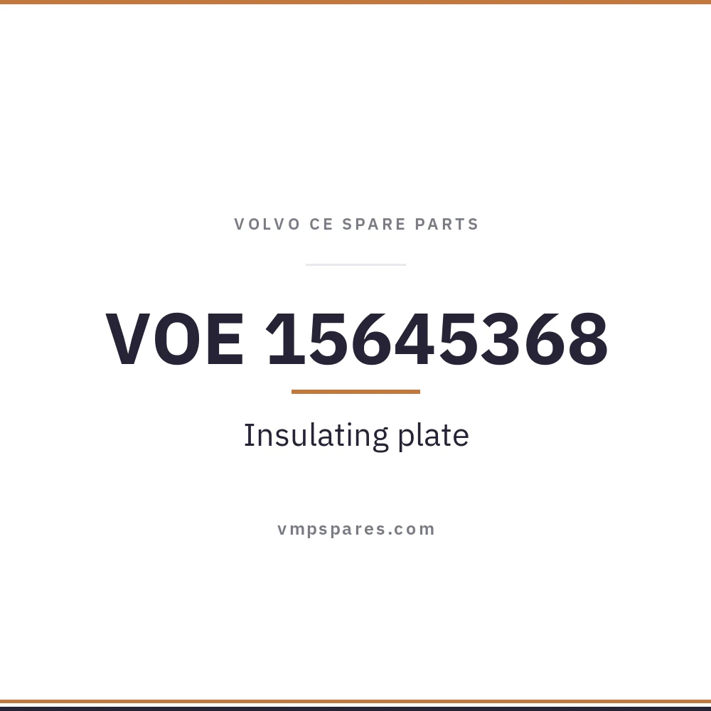 VOE 15645368 – Insulating plate