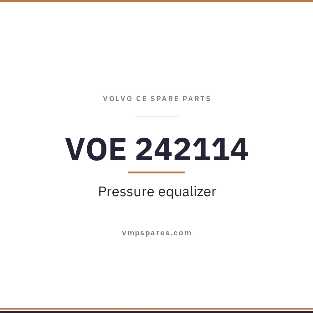 VOE 242114 – Pressure equalizer