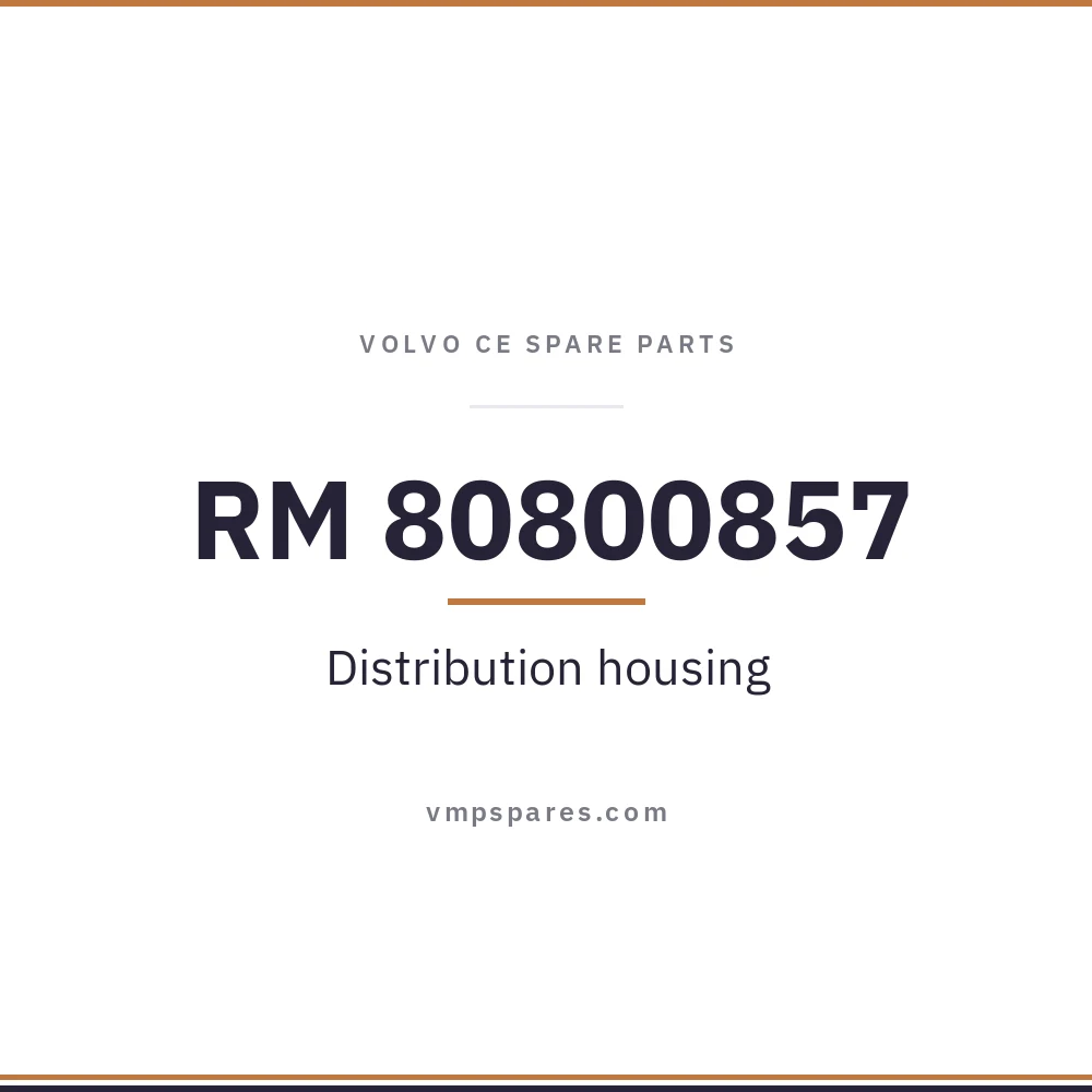 RM 80800857 – Distribution housing