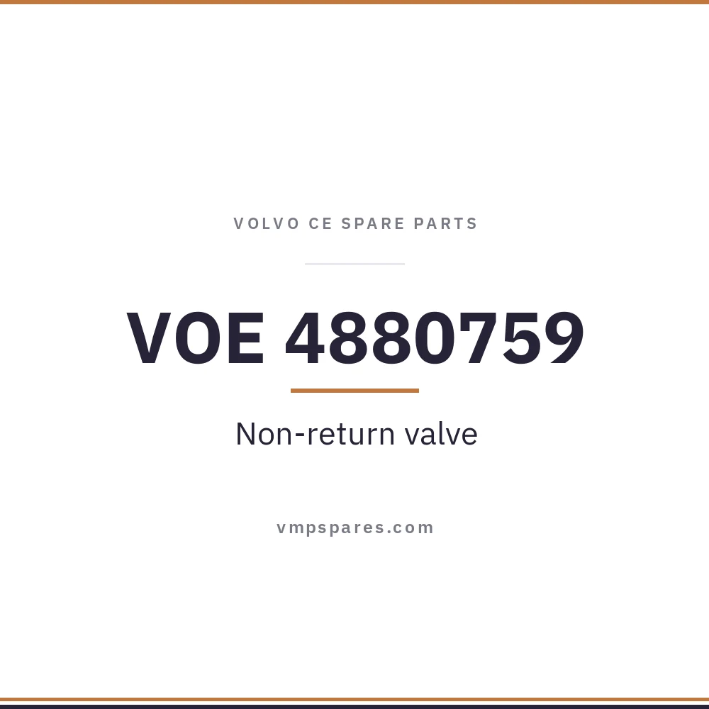 VOE 4880759 – Non-return valve