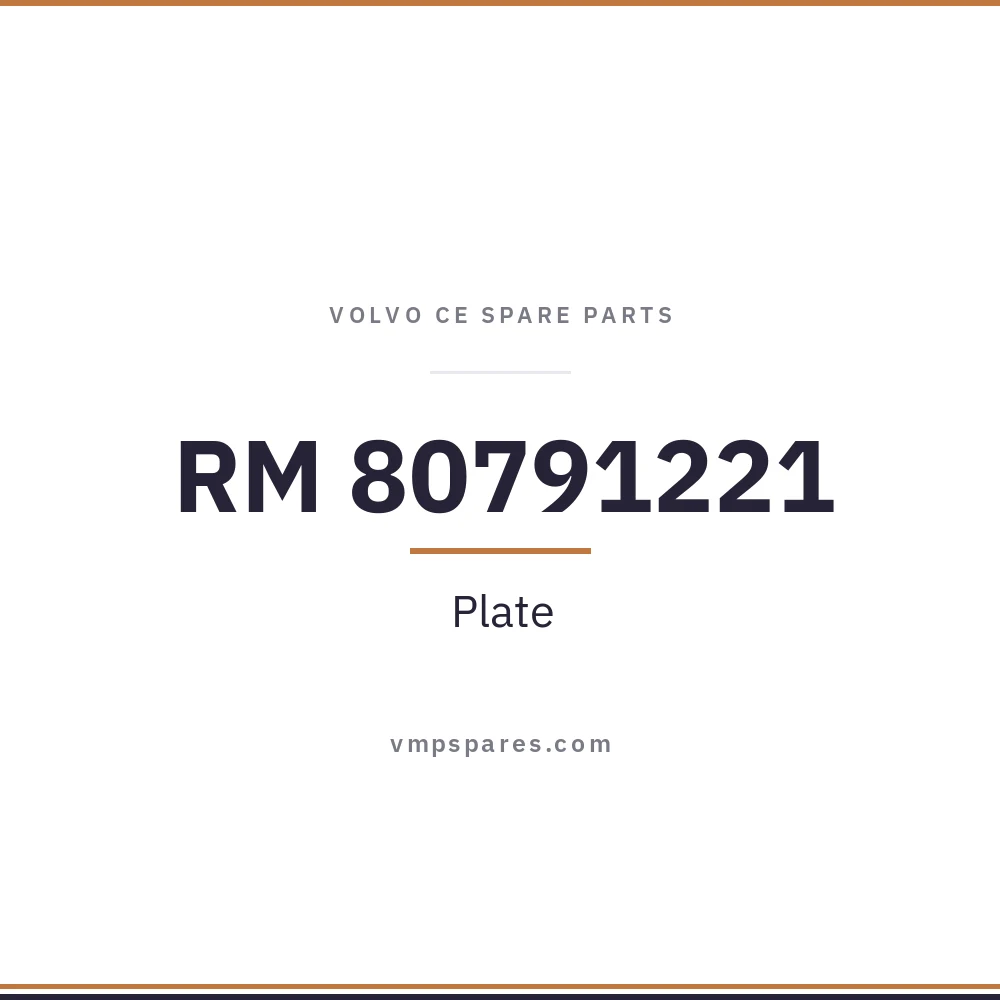 RM 80791221 – Plate
