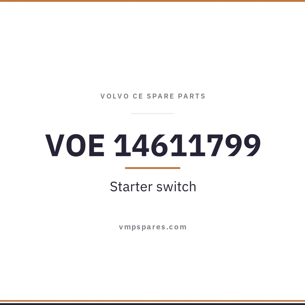 VOE 14611799 – Starter switch
