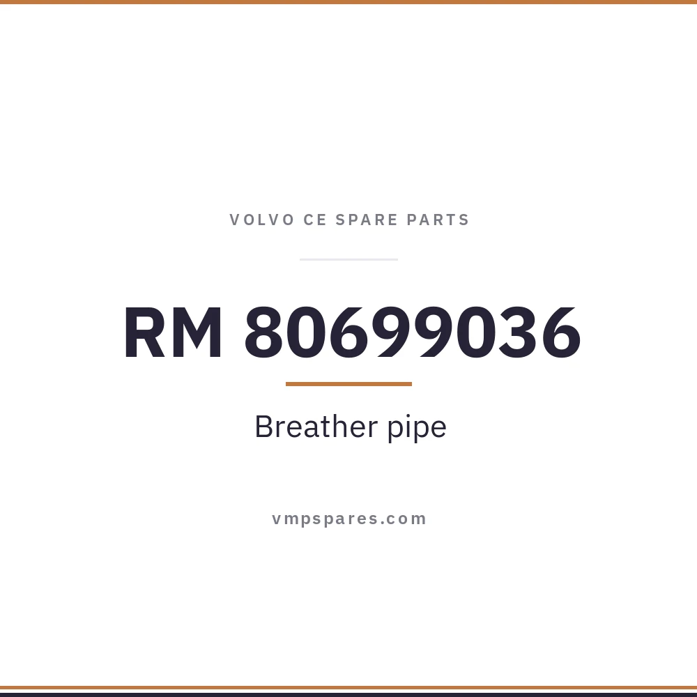 RM 80699036 – Breather pipe