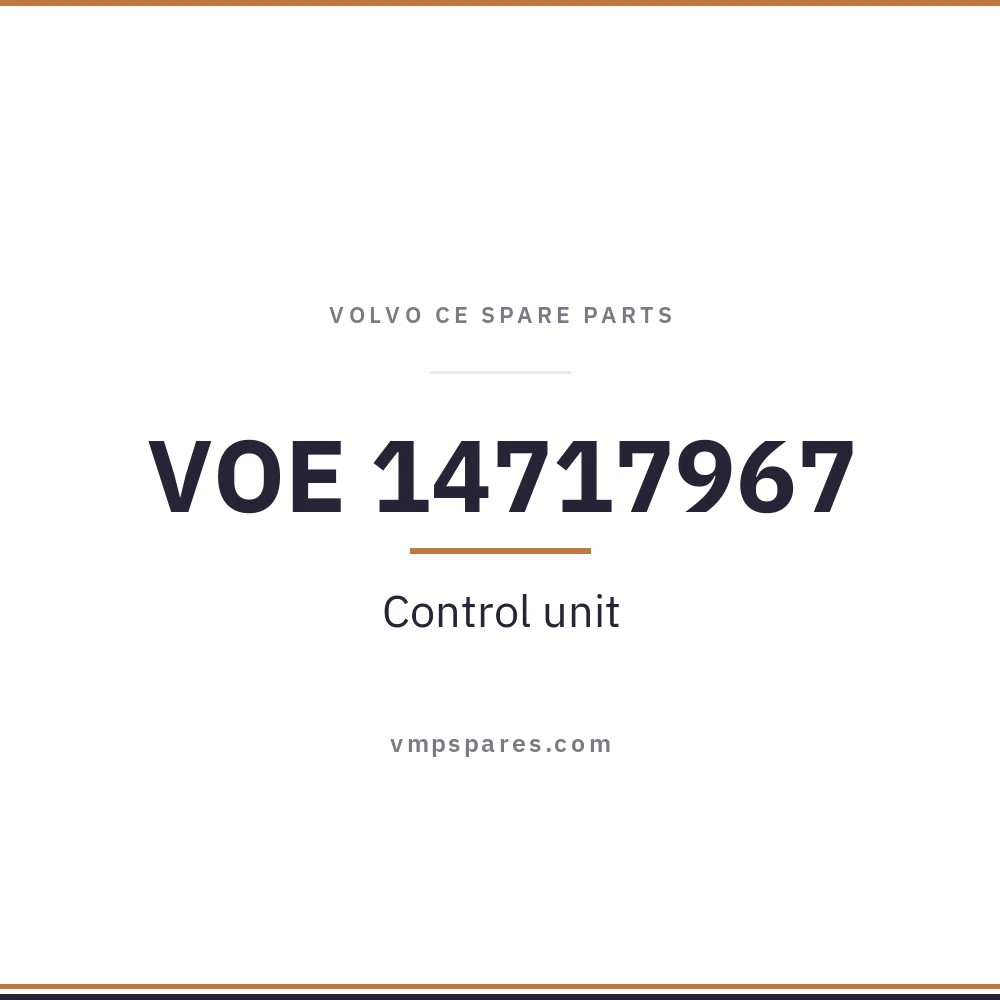 VOE 14717967 – Control unit