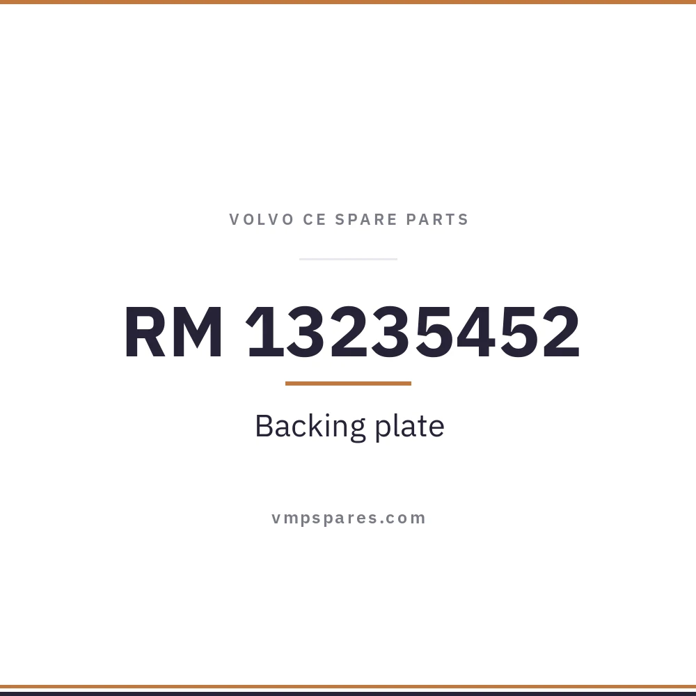 RM 13235452 – Backing plate