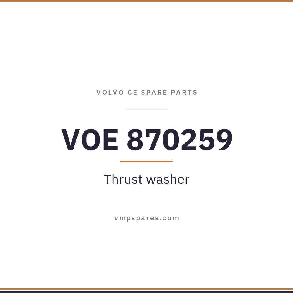 VOE 870259 – Thrust washer
