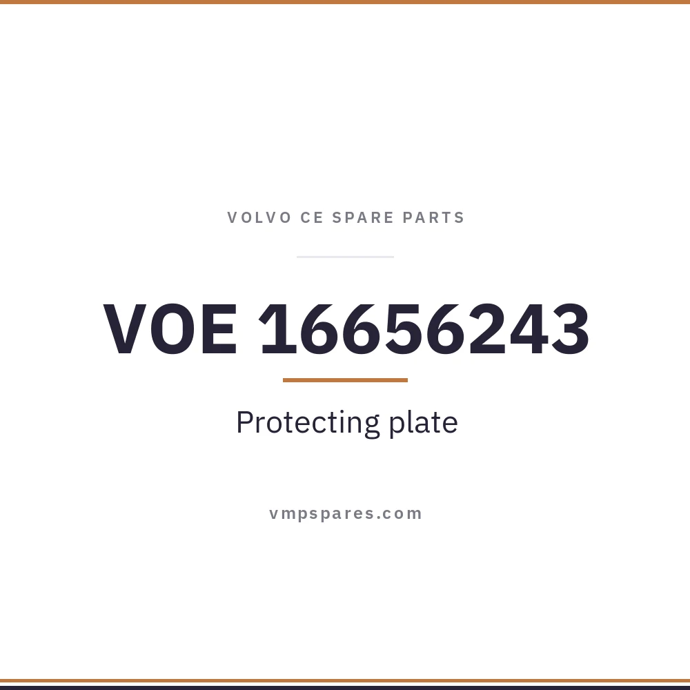 VOE 16656243 – Protecting plate