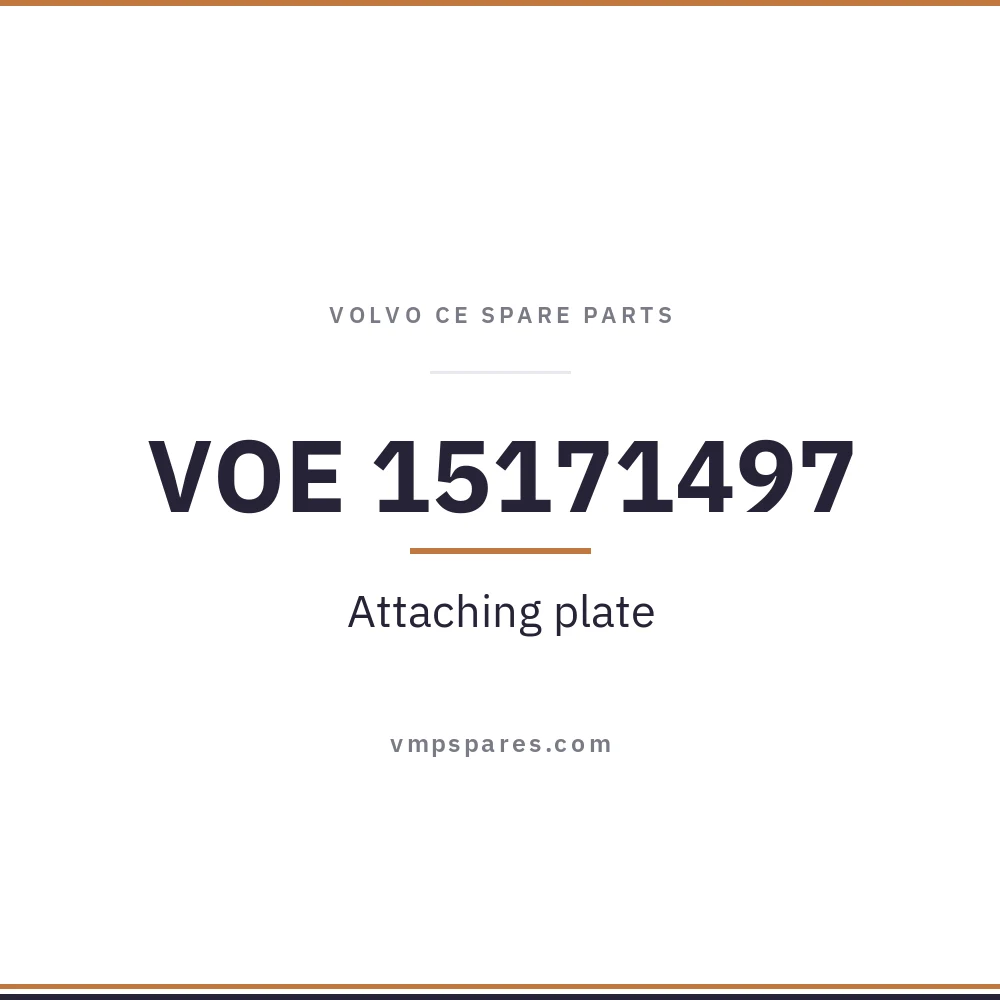 VOE 15171497 – Attaching plate