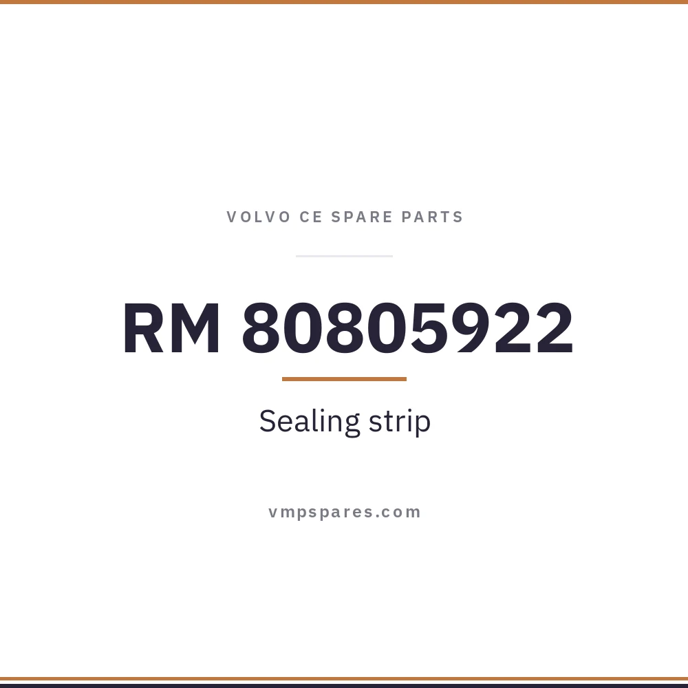 RM 80805922 – Sealing strip