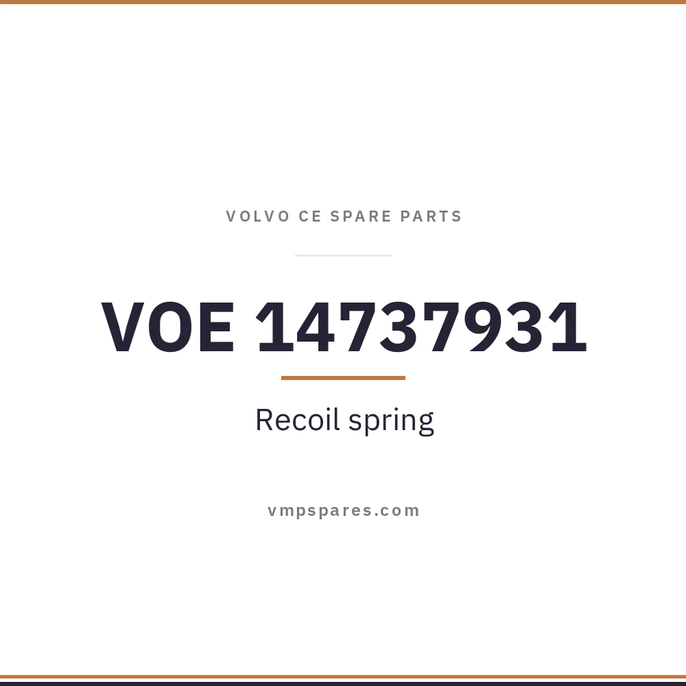 VOE 14737931 – Recoil spring