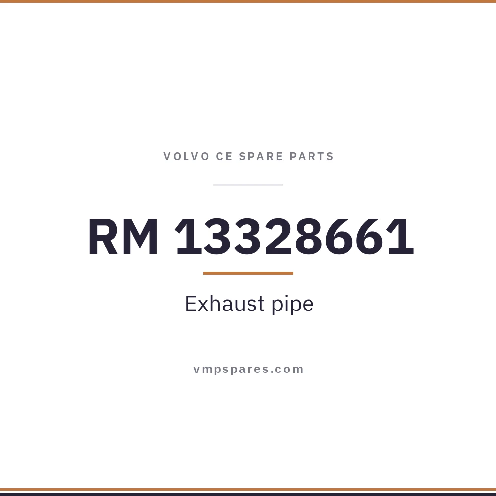 RM 13328661 – Exhaust pipe