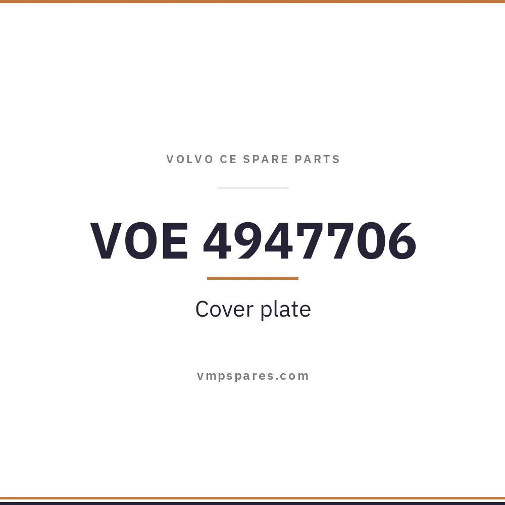 VOE 4947706 – Cover plate