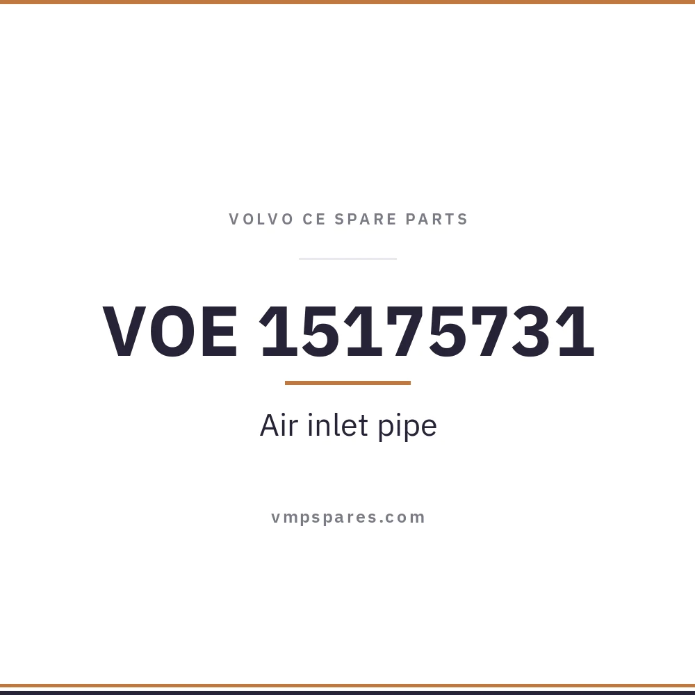 VOE 15175731 – Air inlet pipe