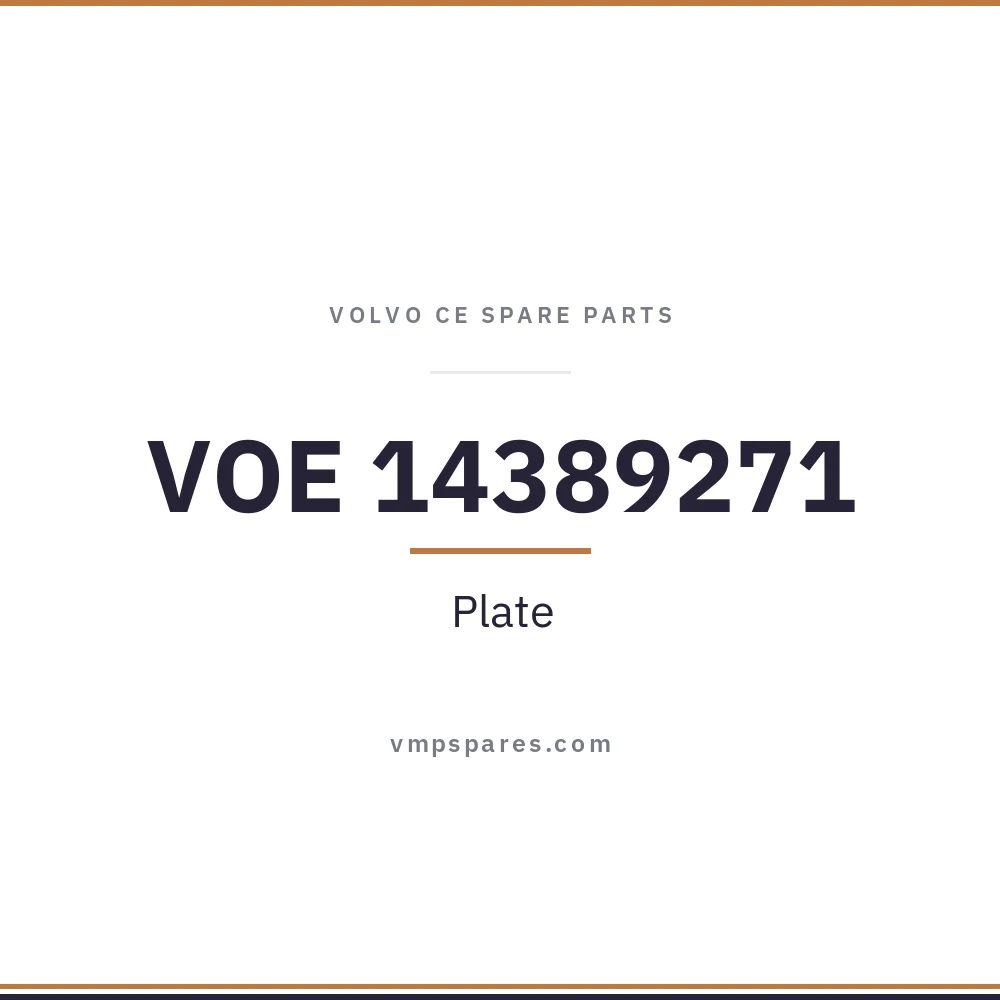 VOE 14389271 – Plate