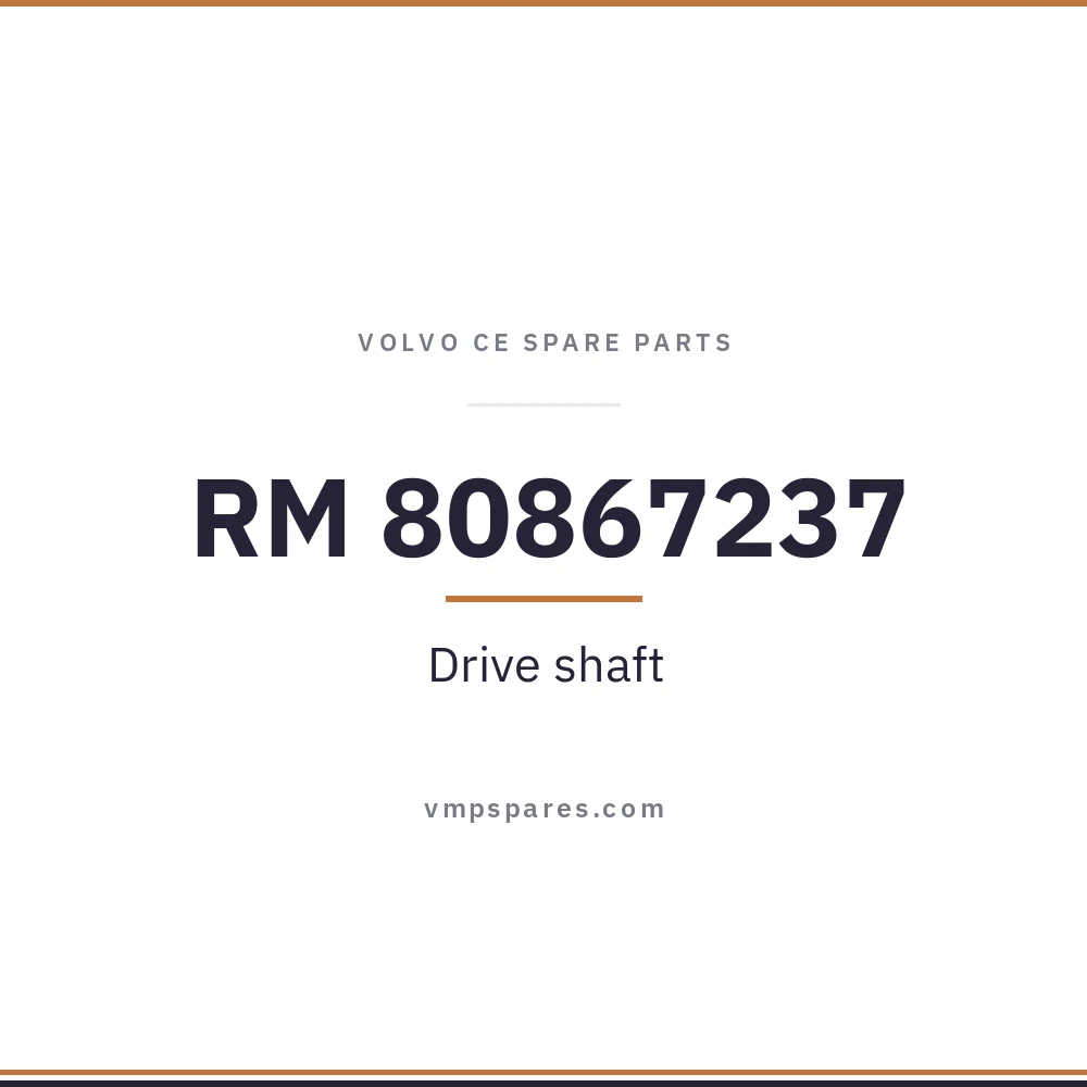 RM 80867237 – Drive shaft