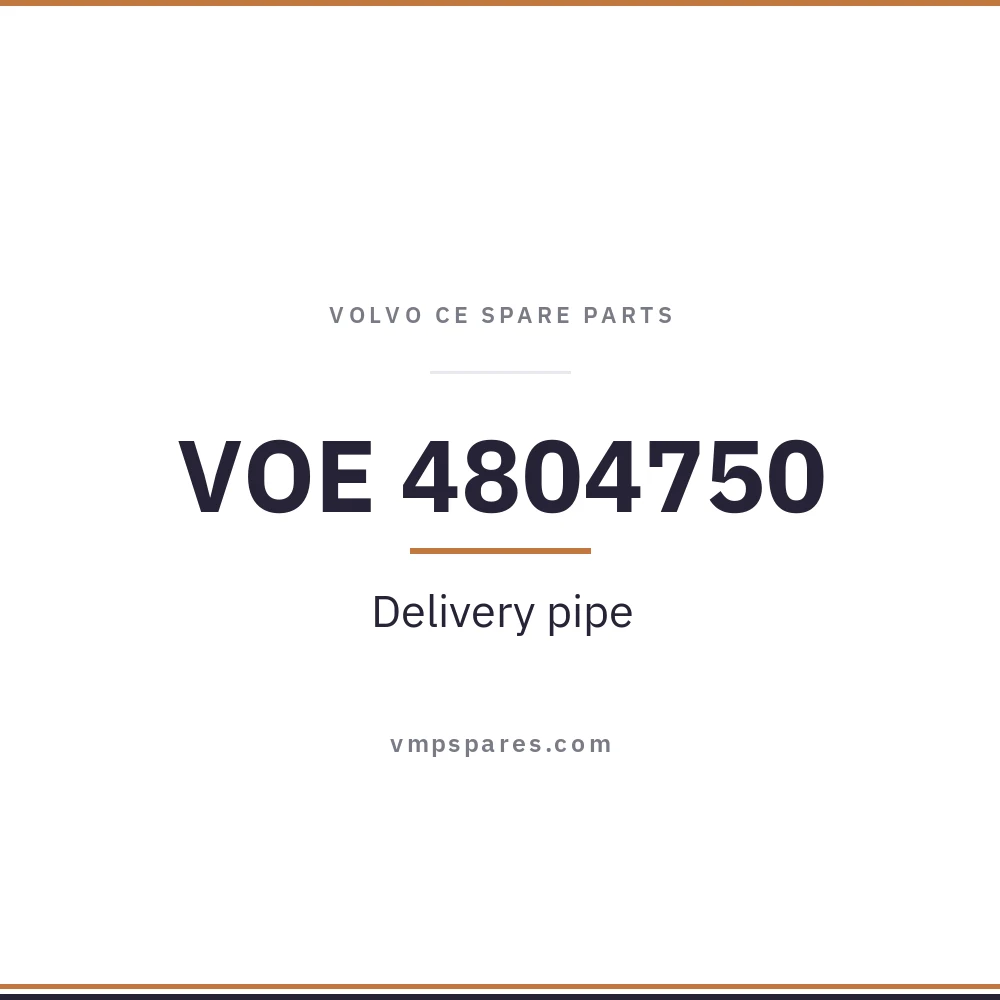 VOE 4804750 – Delivery pipe