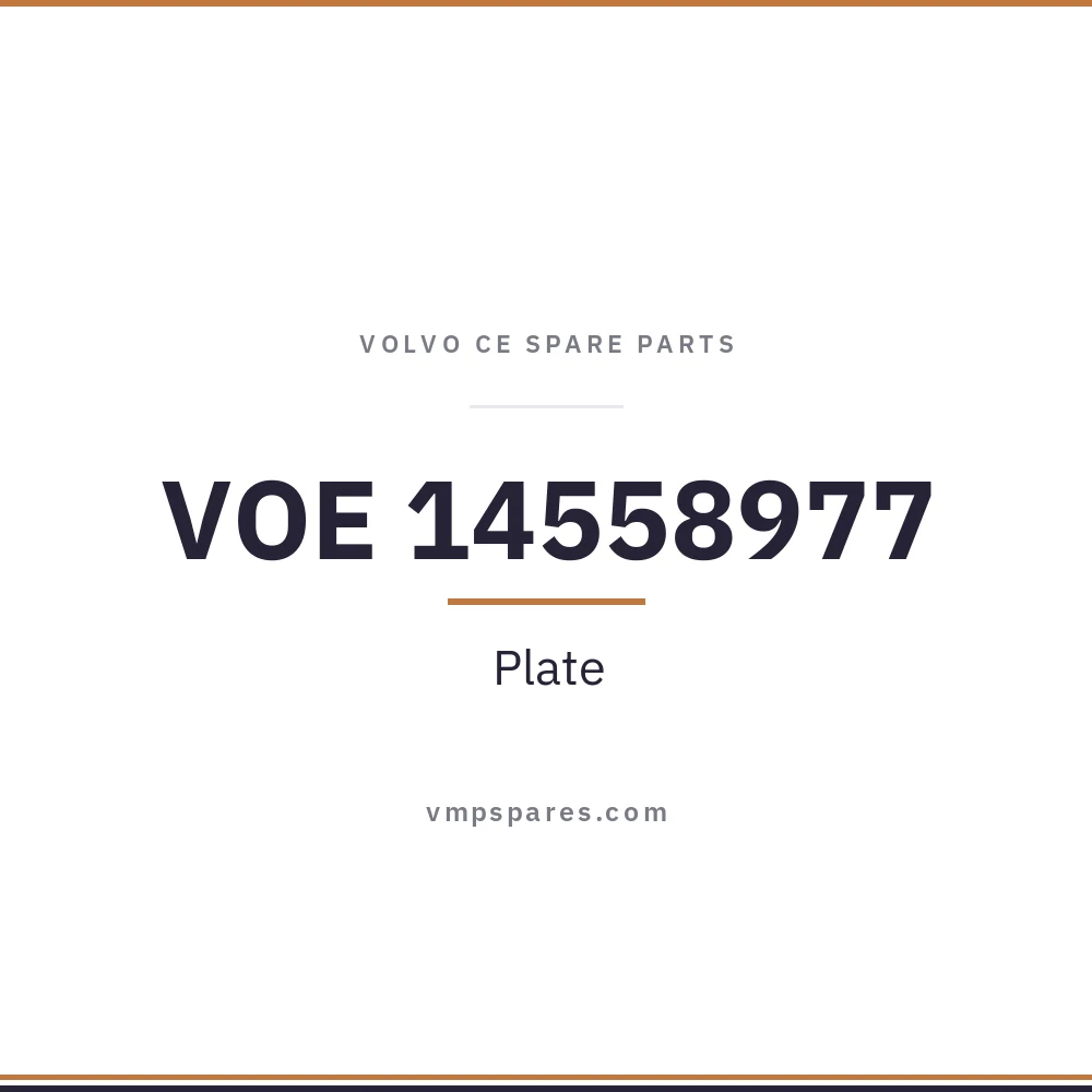VOE 14558977 – Plate