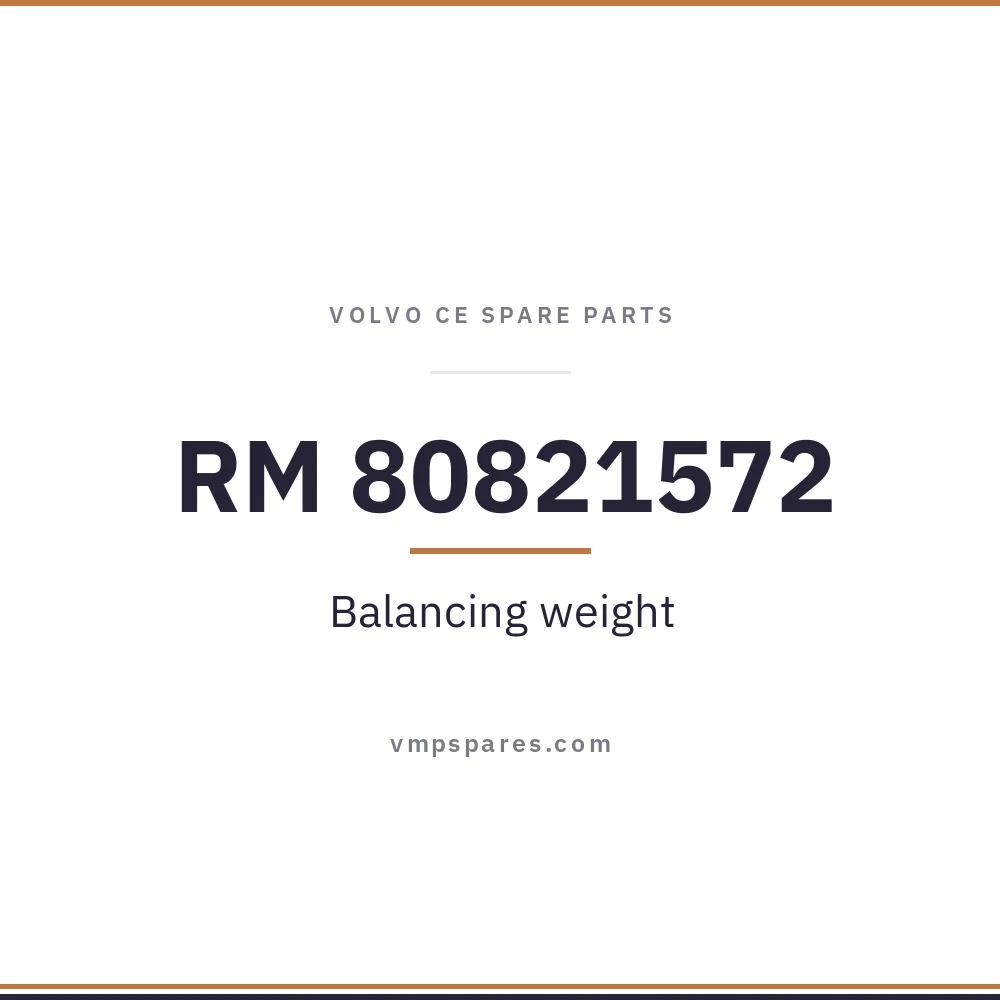 RM 80821572 – Balancing weight