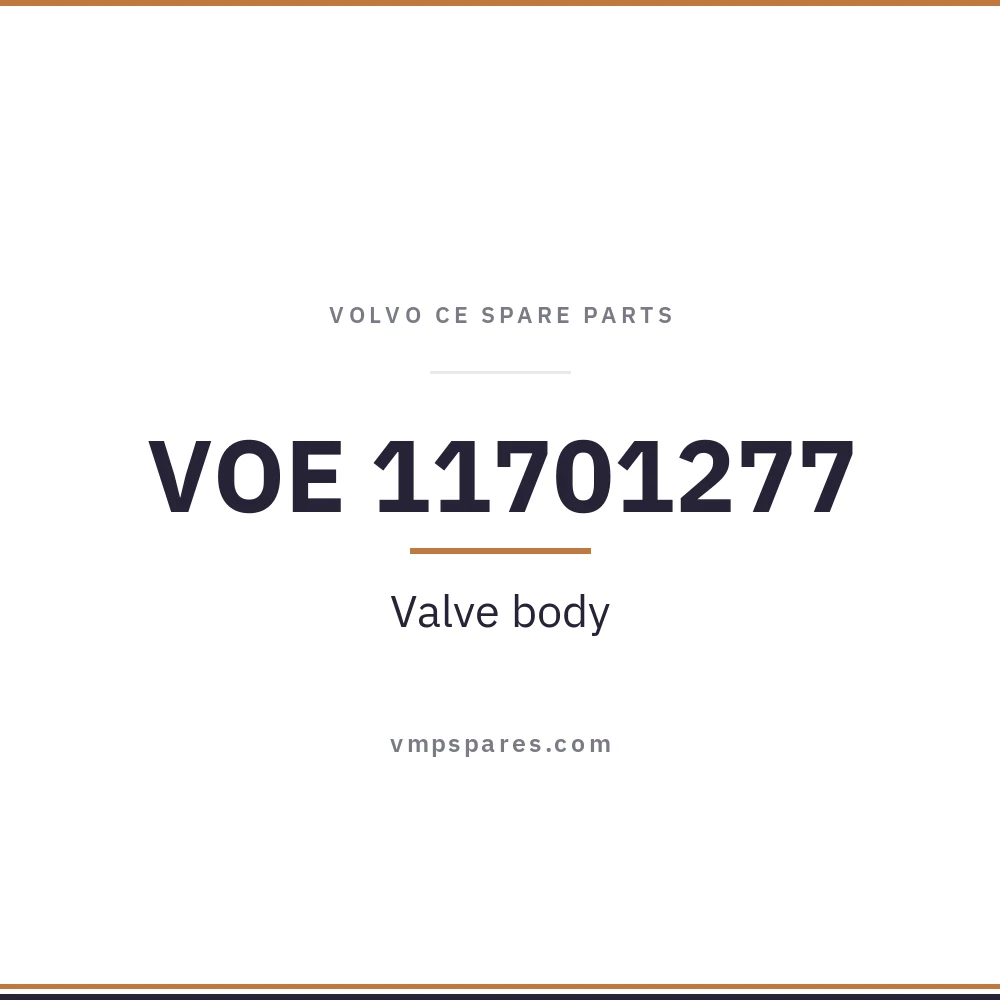 VOE 11701277 – Valve body
