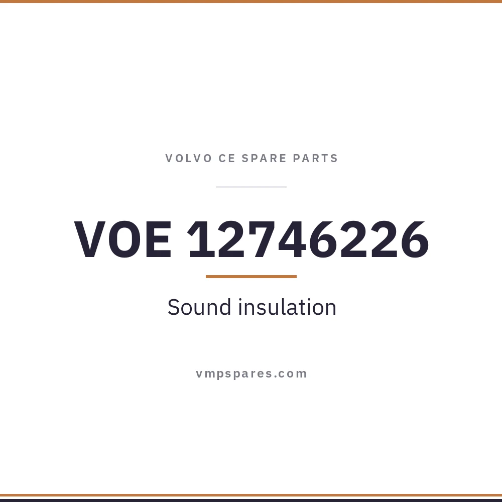 VOE 12746226 – Sound insulation