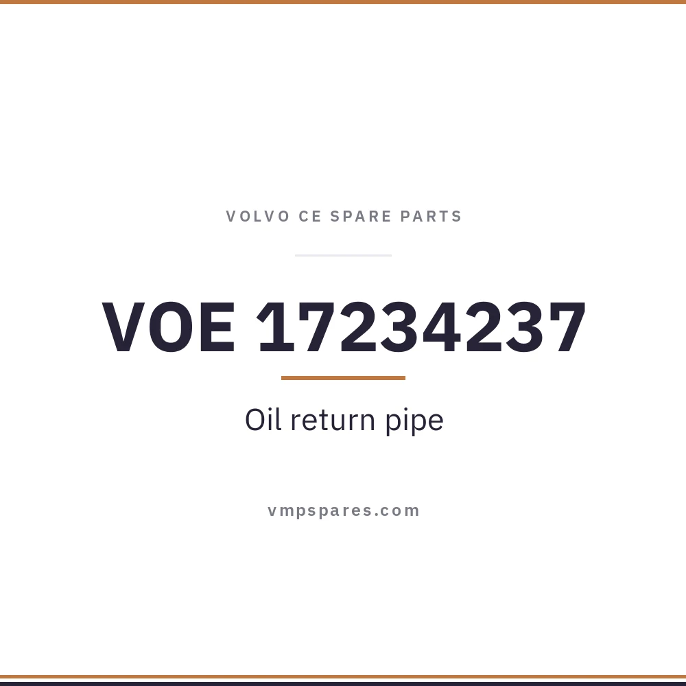 VOE 17234237 – Oil return pipe