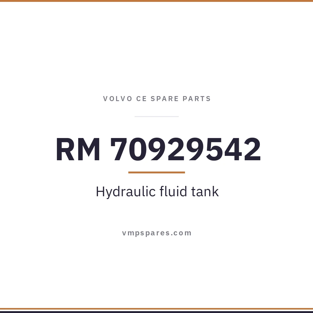 RM 70929542 – Hydraulic fluid tank