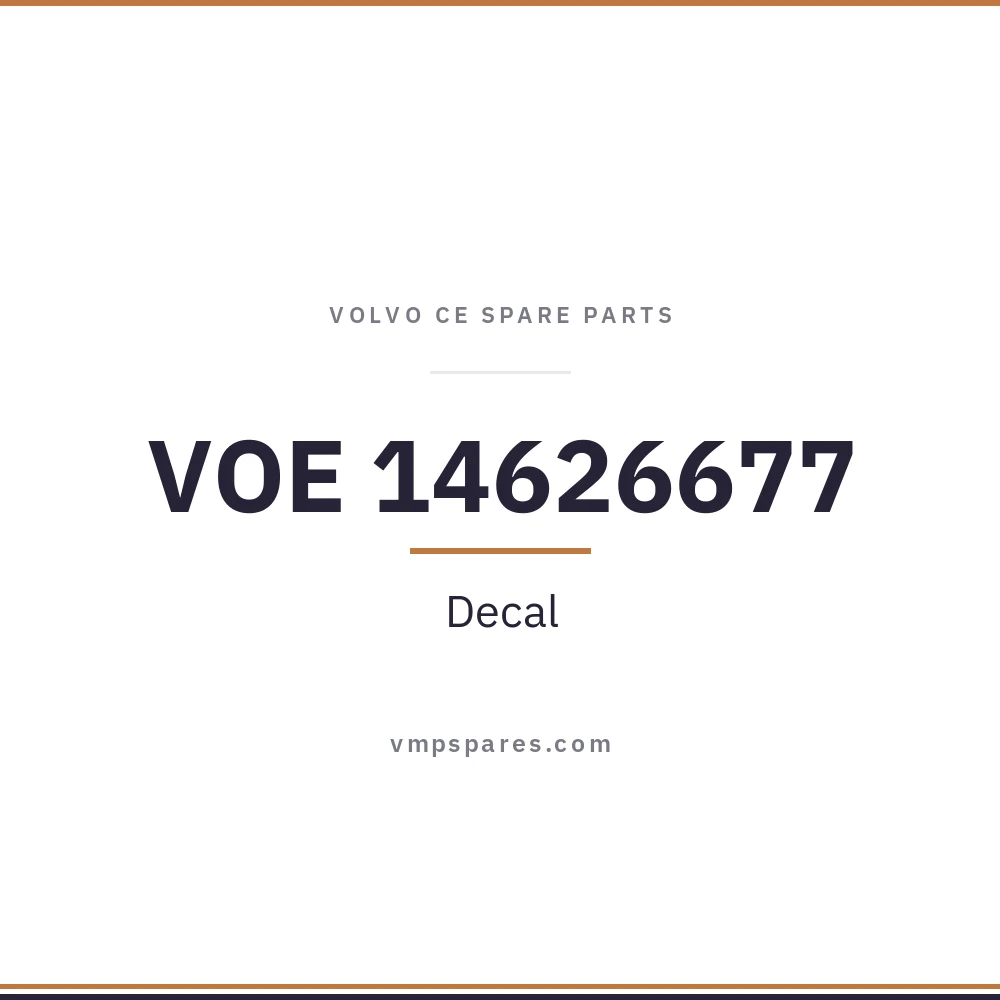 VOE 14626677 – Decal