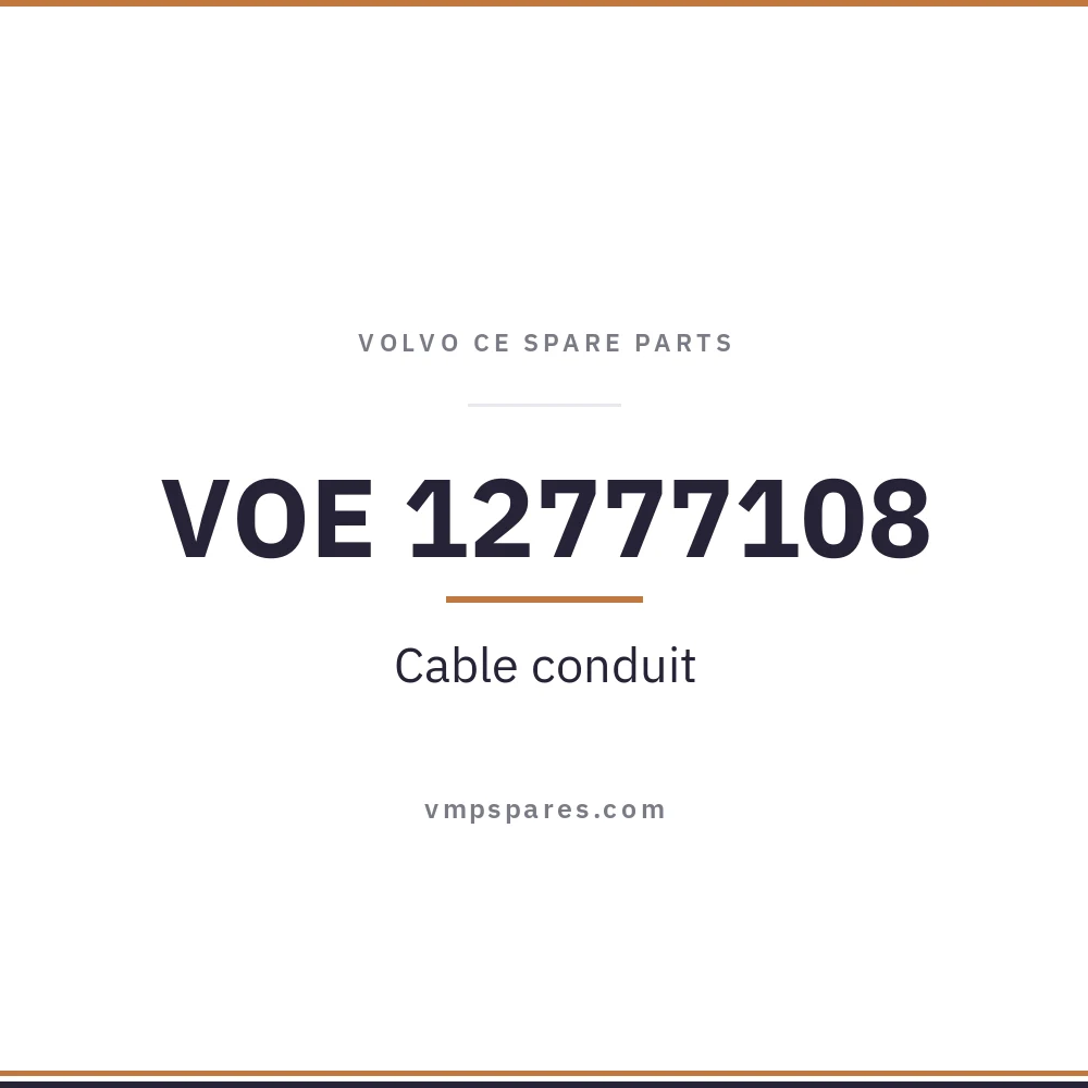 VOE 12777108 – Cable conduit