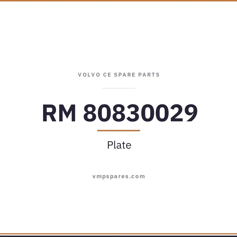 RM 80830029 – Plate