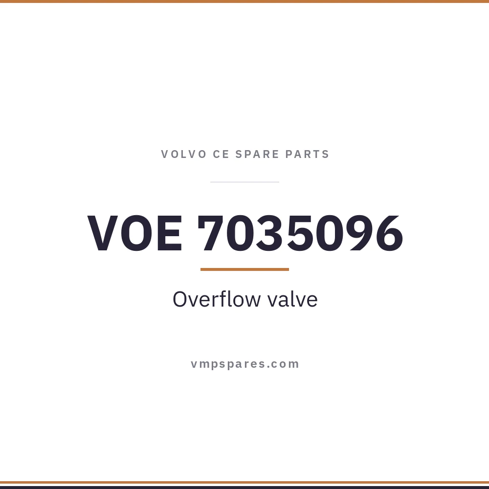 VOE 7035096 – Overflow valve