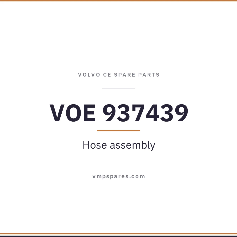 VOE 937439 – Hose assembly