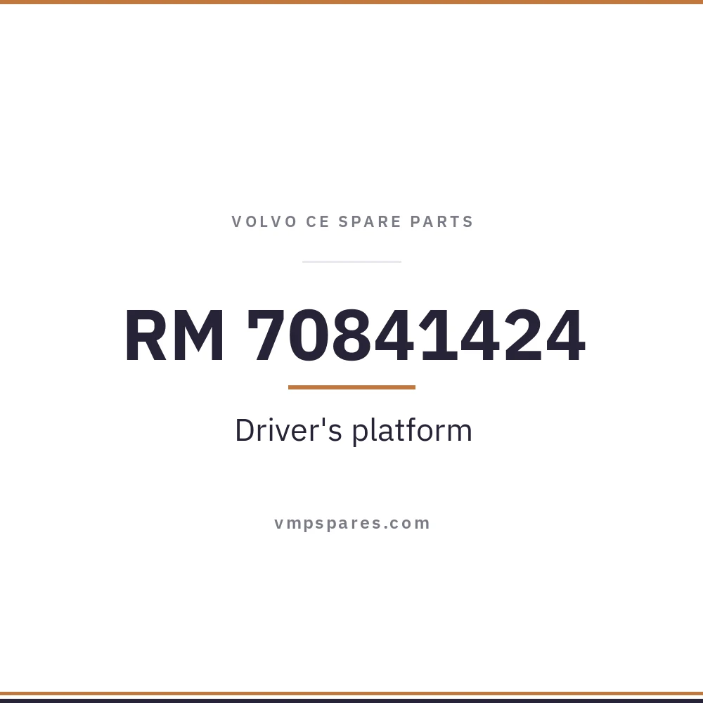 RM 70841424 – Driver’s platform