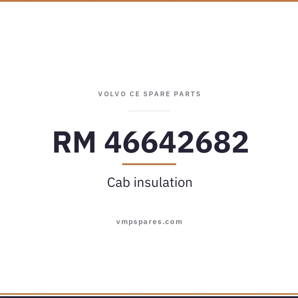 RM 46642682 – Cab insulation