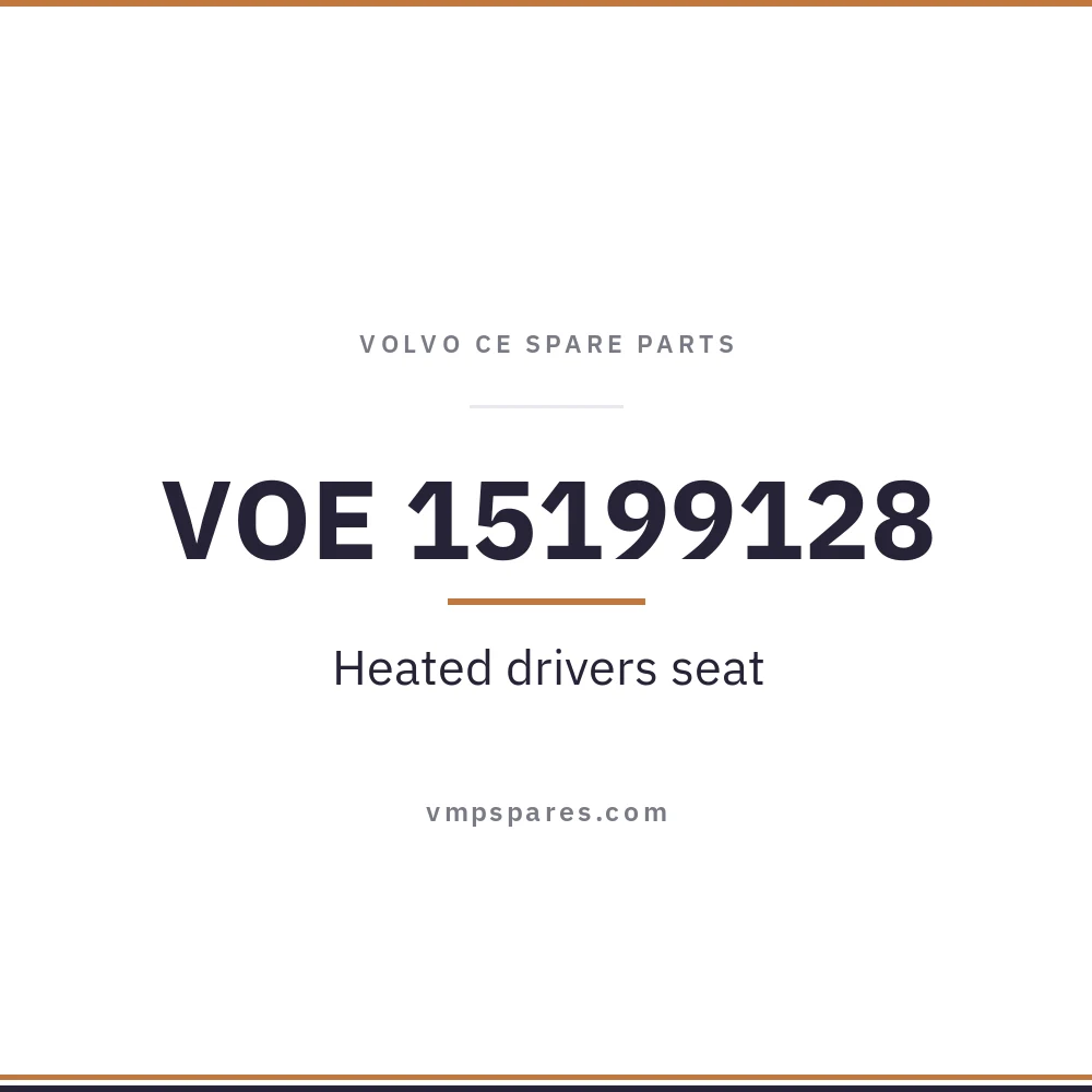 VOE 15199128 – Heated drivers seat