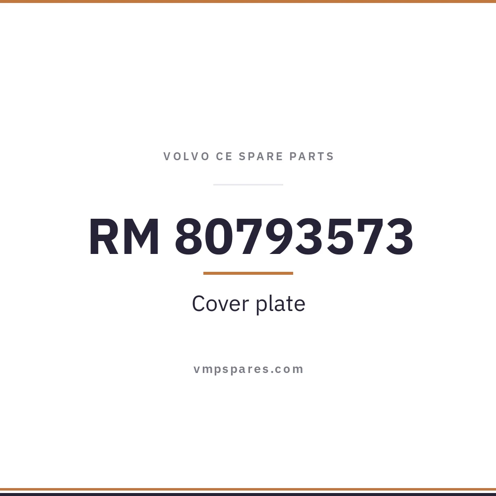 RM 80793573 – Cover plate