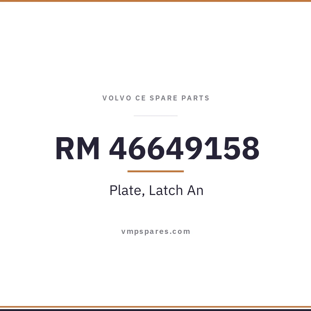 RM 46649158 – Plate, Latch An